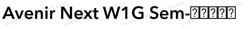 Avenir Next W1G Sem字体转换